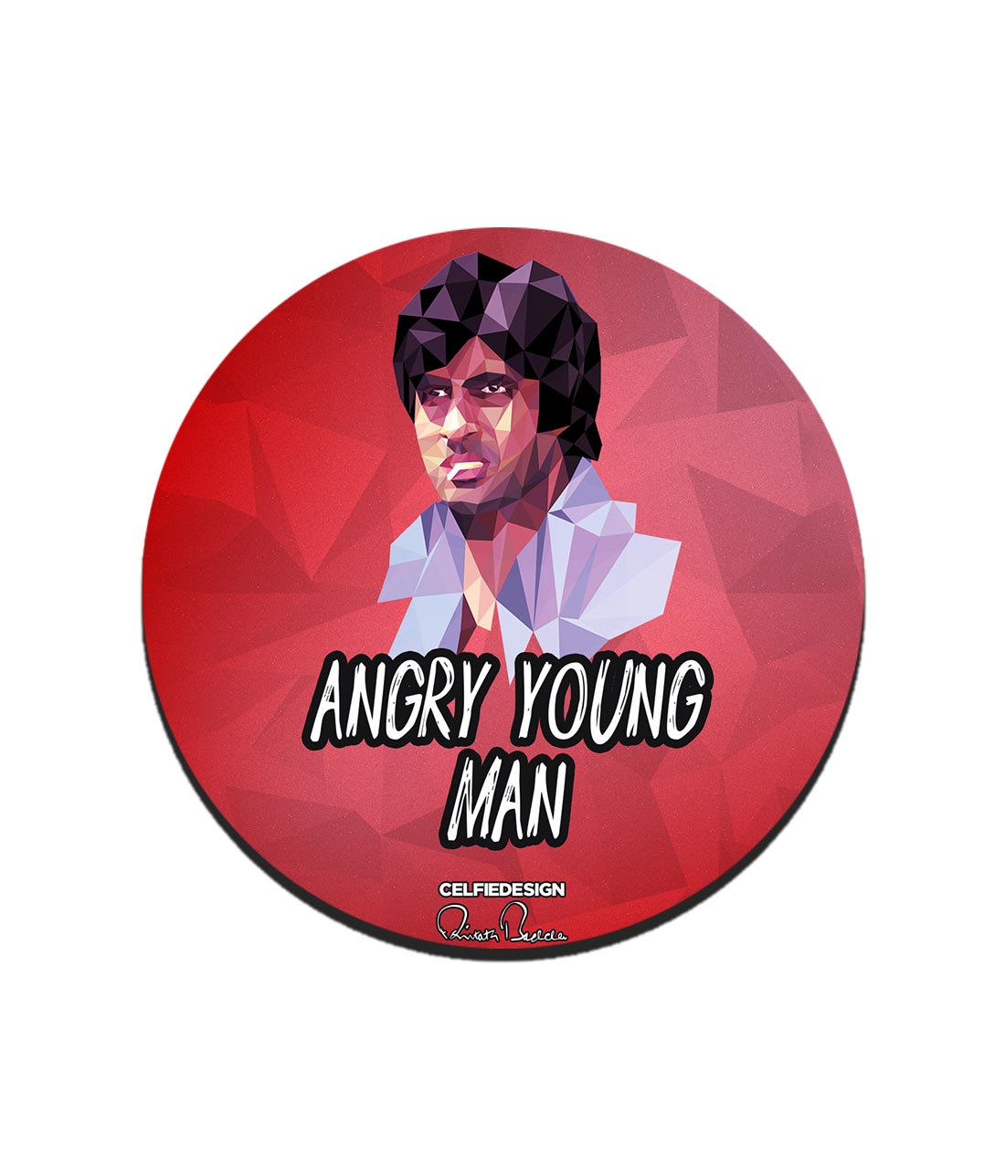AB Angry young man - 10 X 10 (cm) Coasters
