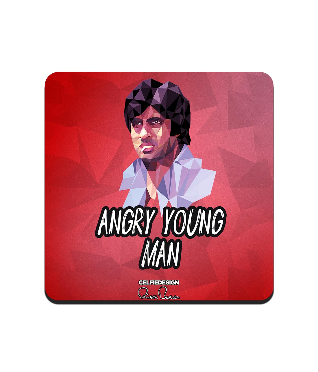 AB Angry young man - 10 X 10 (cm) Coasters