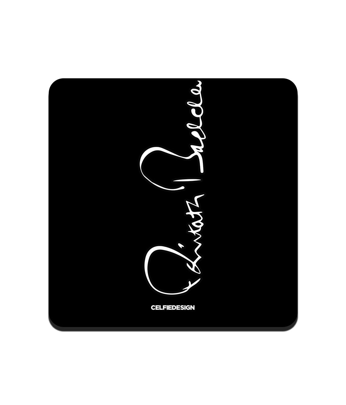 AB Signature Black Vertical - 10 X 10 (cm) Coasters