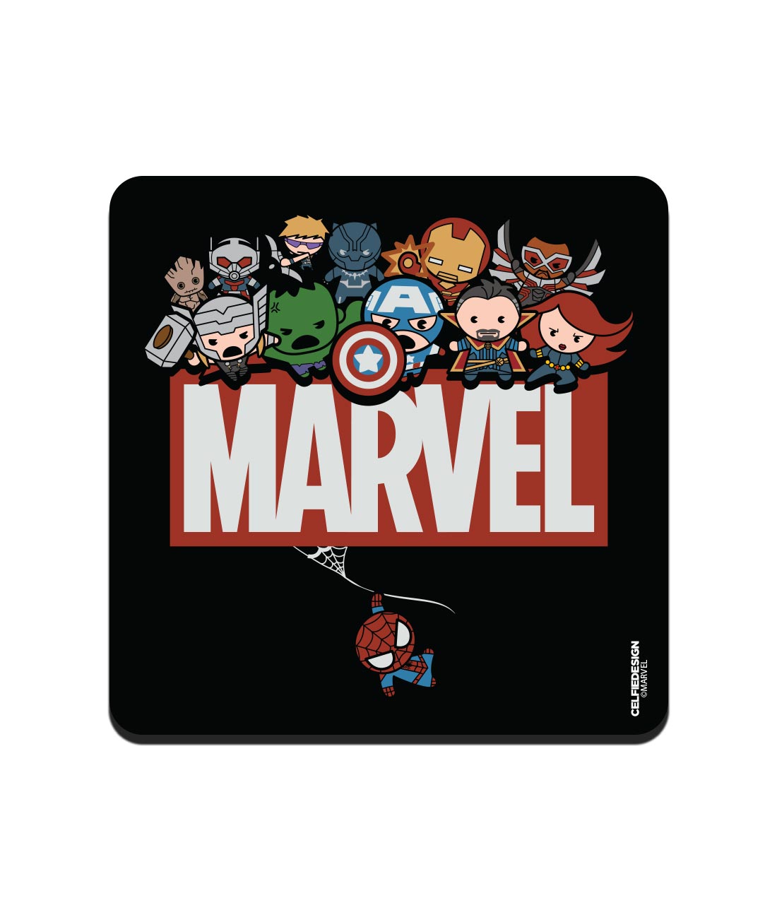 Avengers Assemble Kawaii - 10 X 10 (cm) Coasters