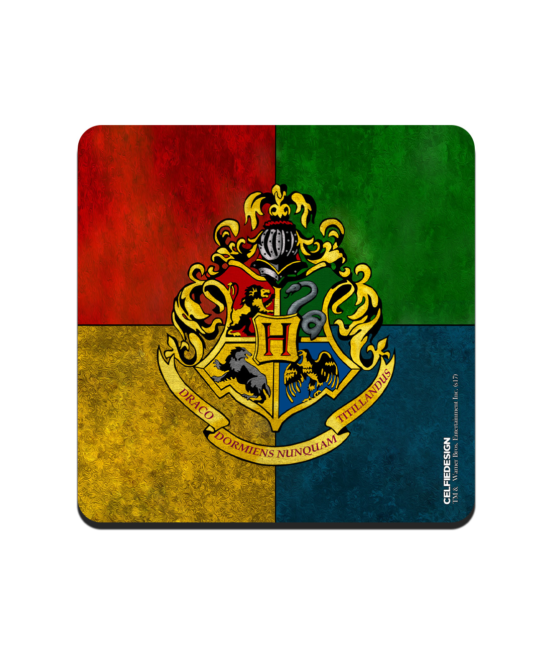 Get Designer Hogwarts Sigil Square Coasters Online in India | Celfiedesign