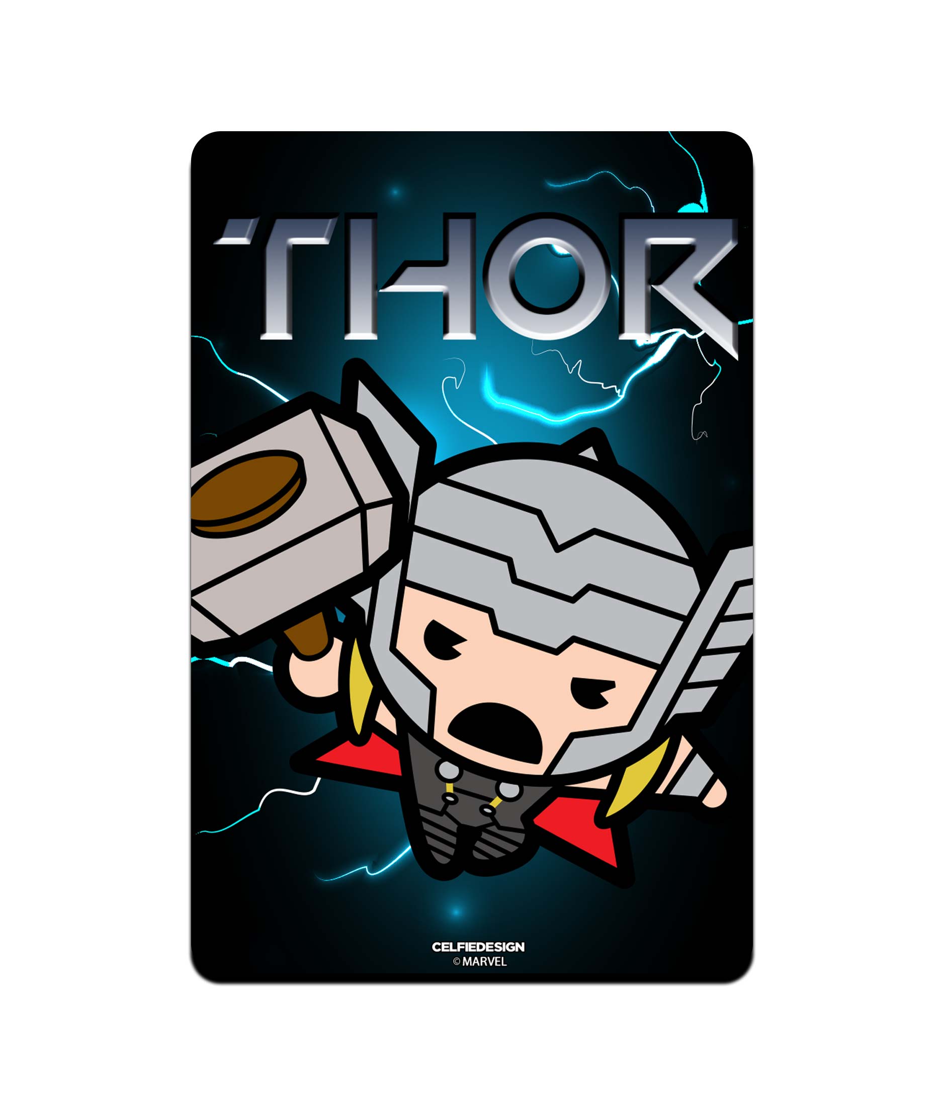 Thunderous Thor Kawaii - Fridge Magnets