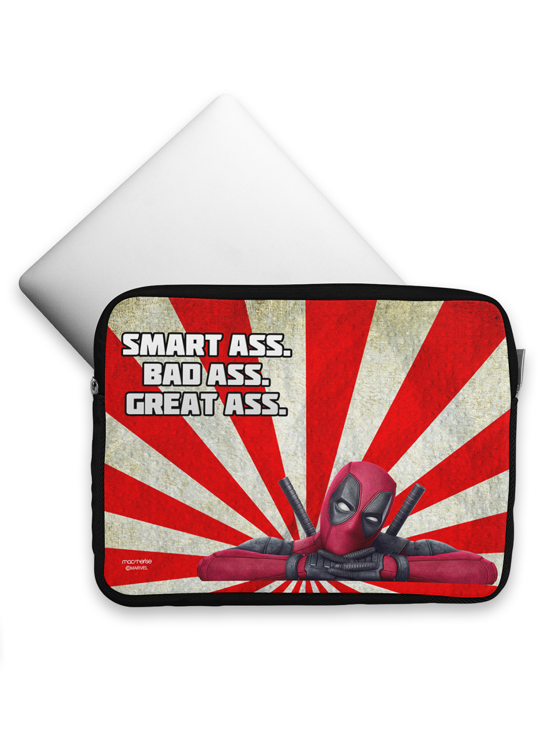 Smart Ass Deadpool - Printed Laptop Sleeves (15 inch)
