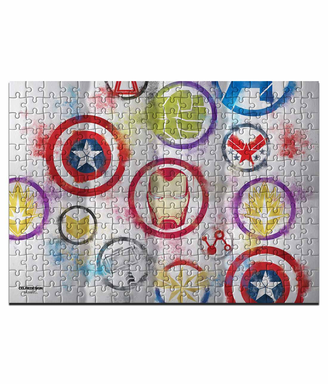 Avengers Icons Graffiti - Cardboard Puzzles