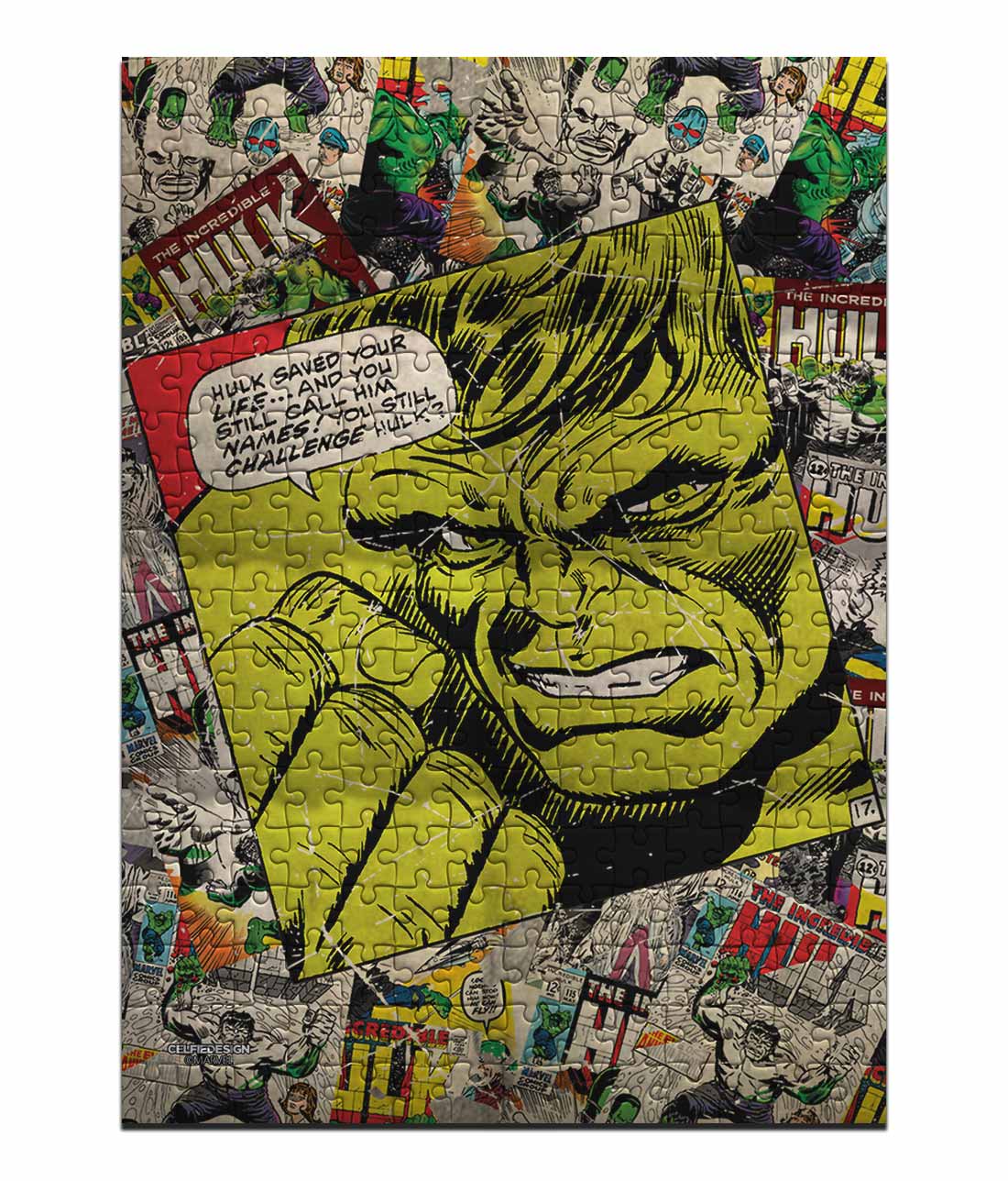 Comic Hulk - Cardboard Puzzles
